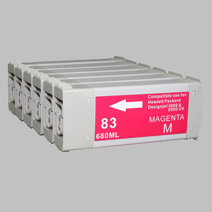Compatible cartridge for HP-5000/5500/LFP cartridge for HP81/83